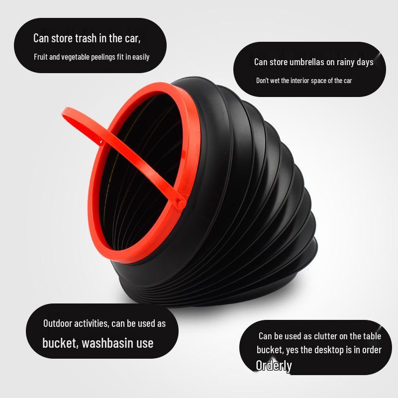 Multifunctional Foldable Car Trash & Storage Bucket