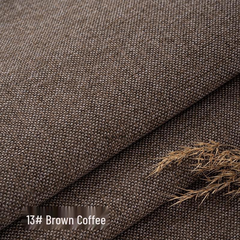 Coarse Plain Linen Fabric: Soft Upholstery, Car Seat, Chair Cushion, Tablecloth, Imitation Linen Cover