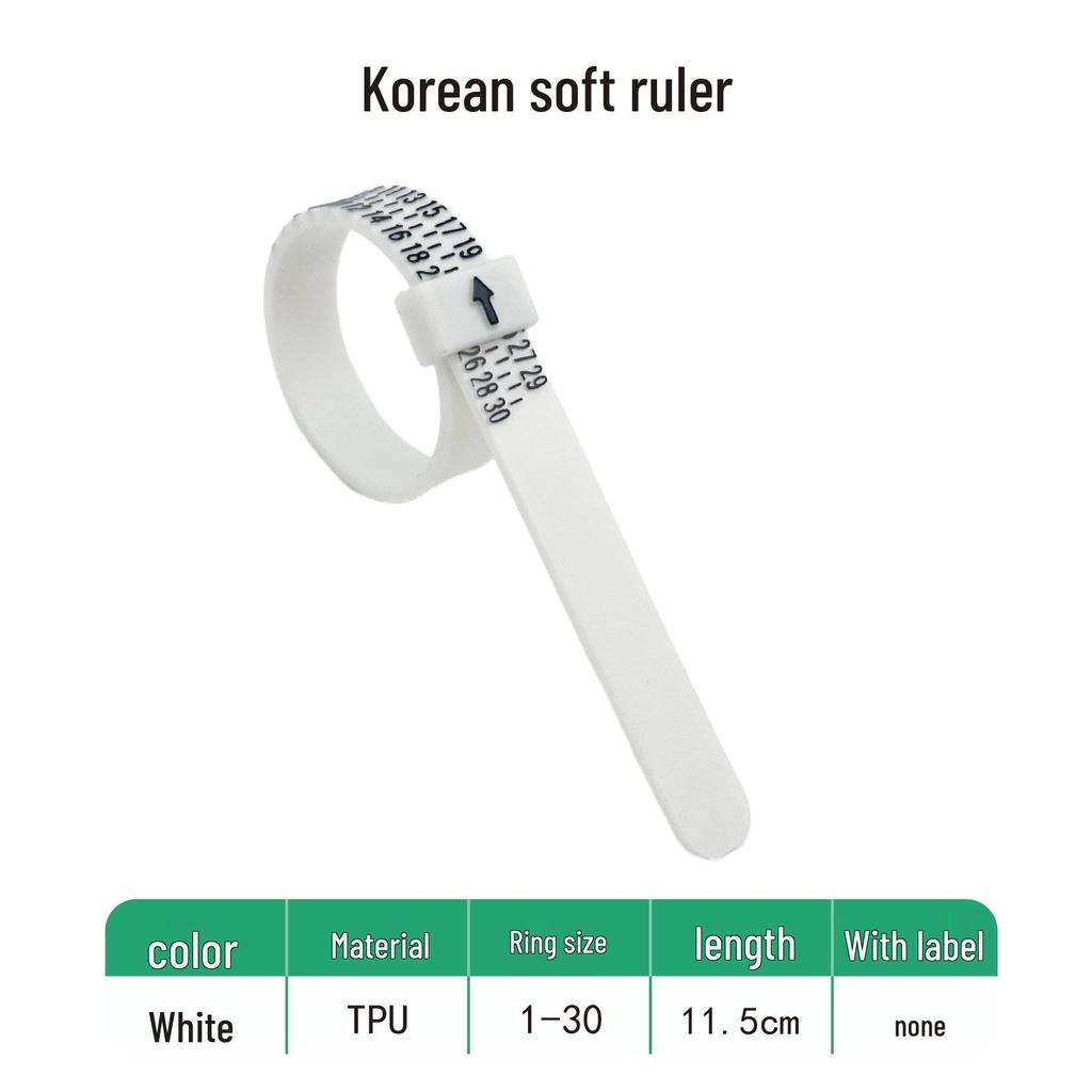 Adjustable US/UK Ring Size Measuring Tool: PU Ring Sizer & Ruler Tape