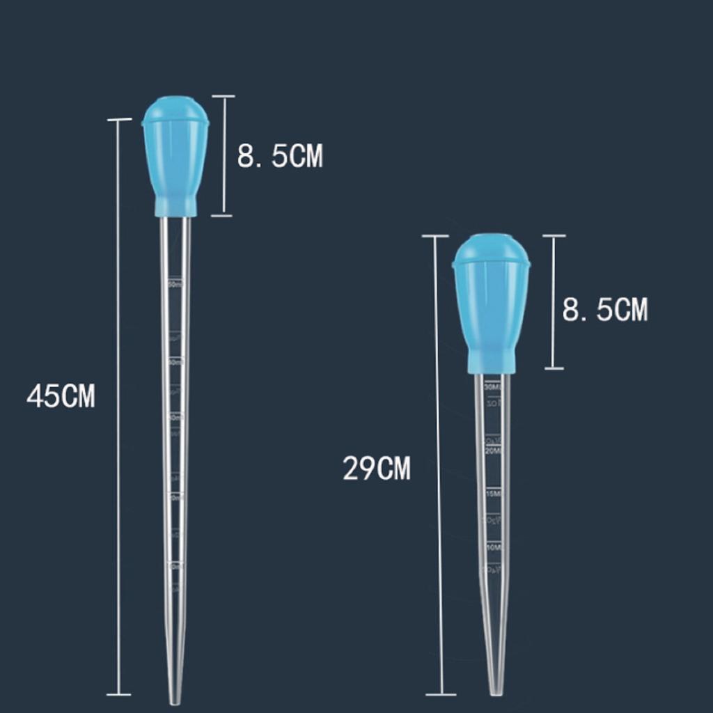29cm/45cm Aquarium Siphon Long Pipettes for Fish Tank Coral Food Feeder Vacuum Cleaner for Aquarium Water Changer Cleaning Tool