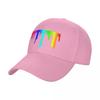 Rainbow Paint Drip Baseball Cap Sun Hat For Children Brand Unisex Cap Dad Hat Unisexs Tennis Womens