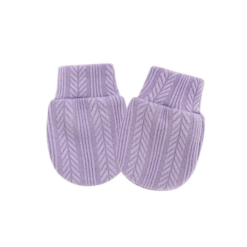Elastic Cuffs Baby Mittens Prevent Face Scratching Soft Cotton Gloves For 0-1 Month Infants Breathable Hand Covers
