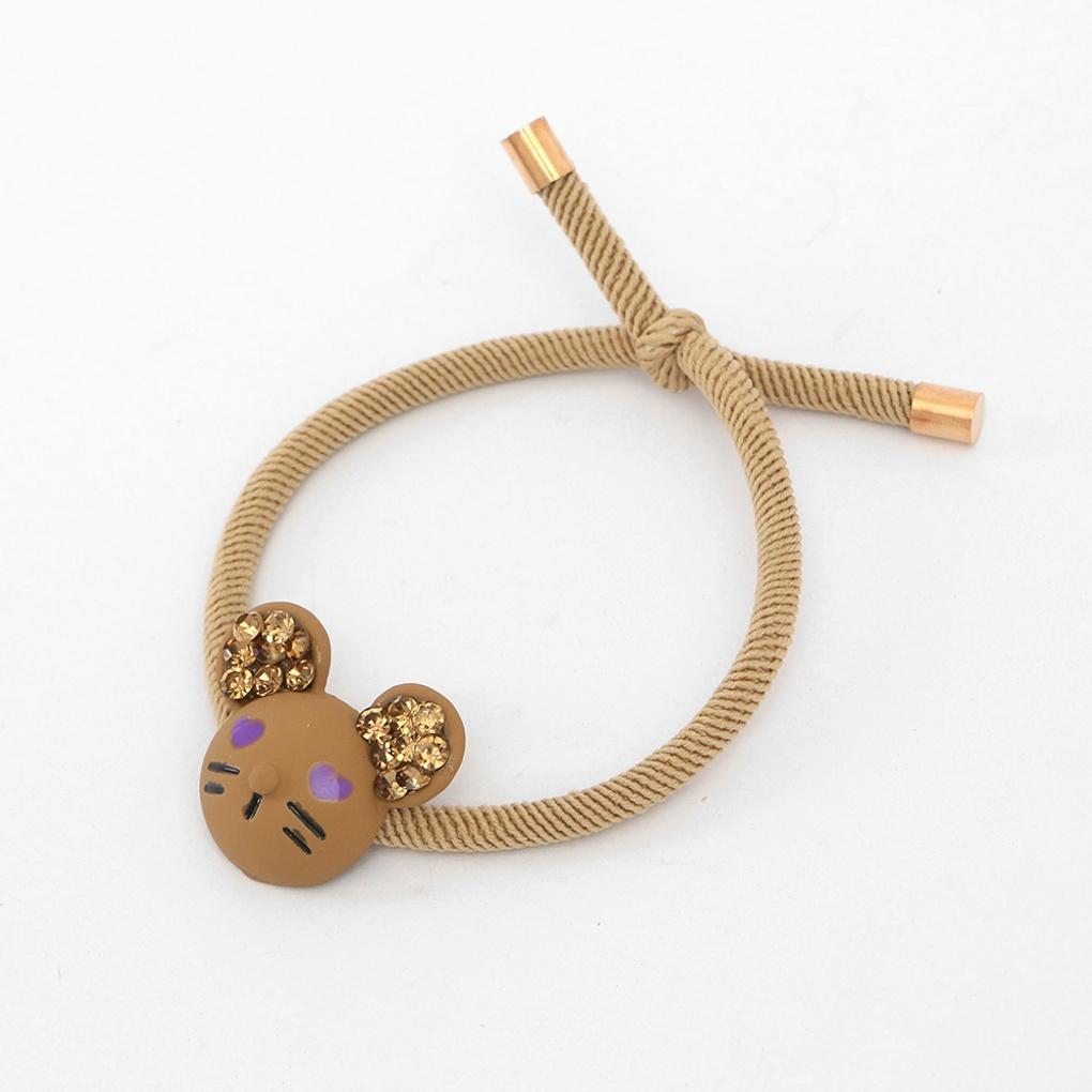 Women's Mouse Point Hair Scrunchie Cubic Hair Tie Hair Band