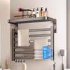 Intelligent Constant Temperature Towel Dryer Shelf Bathroom Electric Bath Towel Carbon Fiber Warmer Heating Towel Rack