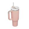 40oz Stainless Steel Insulated Travel Mug with Handle and Straw