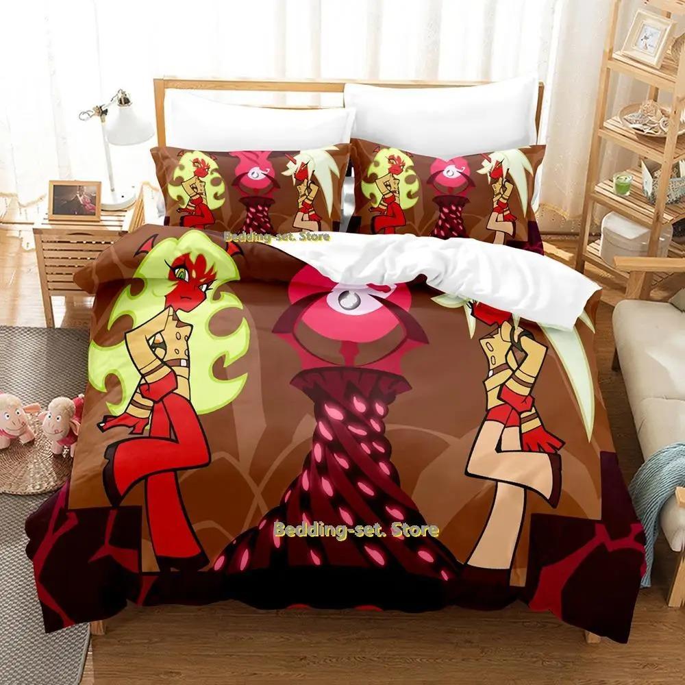 Anime Print Panty Stocking Bedding Set Single Twin Full Queen King Size Duvet Cover Bed Sheet Set for Adult Kid