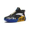 Anta Kids Cement Krypton Comfortable Mesh Non-Slip Breathable Low-Top Basketball Shoes Kids basketball shoes Black Blue A312411108H-2