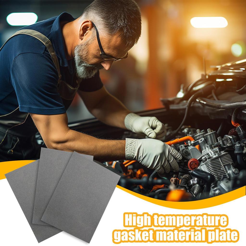 Gasket Paper High-Temperature Gasket Seal Sheet 3 Pieces Oil-Resistant Cuttable Automotive Small Engine Repair Accessories For