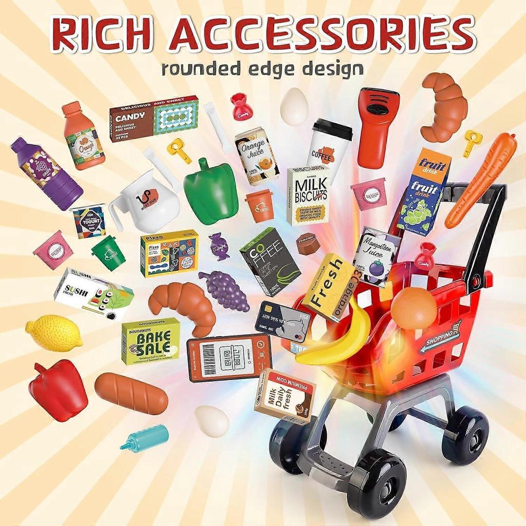 Supermarkt Rollenspiel Spielzeug Rotes Spiel Simulation Supermarkt Spielzeug und Zubehör