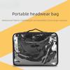 Dual-Zip Design Travel Makeup Carry Case Clear Front Portable Cosmetic Organizer  Skincare Product