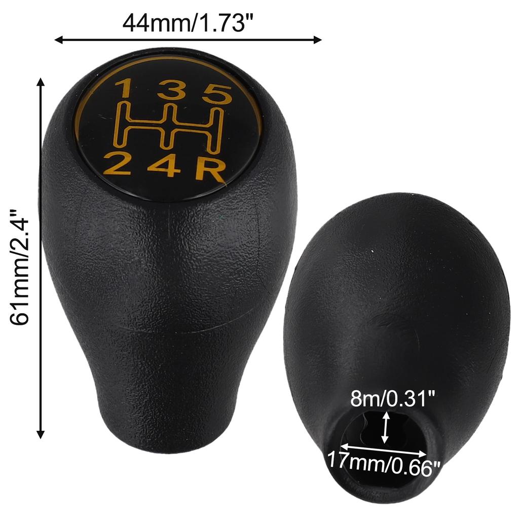 Gear Knob 5 Speed Gear Shift Knob Car Modification Interior Accessory High-Quality Plastic Perfect Fit For Models Plastic Red
