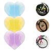 OUNONA Bicycle Wheel Spokes Decorative Heart Cute Character for Adults and Set of Plastic Decorations Accessories, Parts, Shape, Design, Stylish,