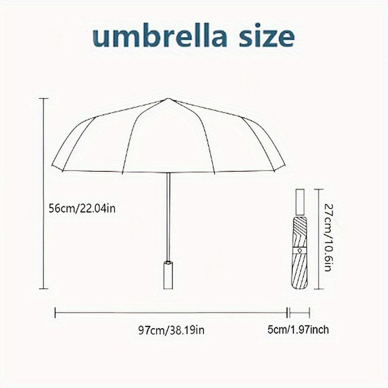 1pc Dragonflies Renewal Pattern Umbrella Design Automatic Opening and Closing Umbrella, High-quality Travel Umbrella, c1128075