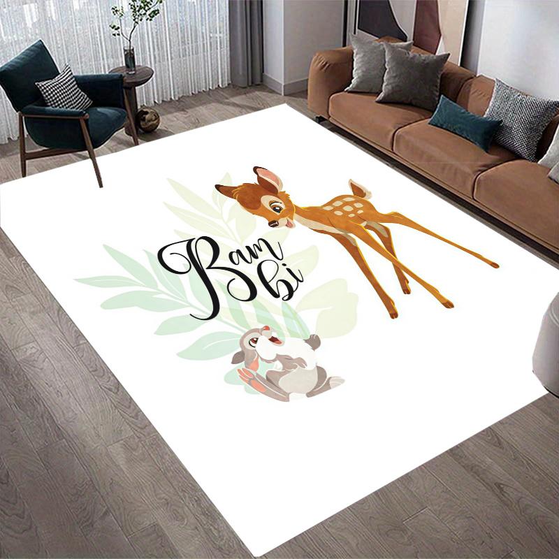 Bambi Home Sofa Decoration for Living Room & Bedroom, Non‑Slip Play Flannel Floor Mat for Game Room