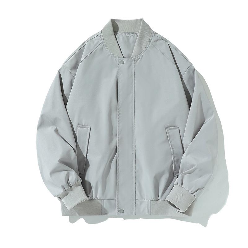 

Jacket men s spring and autumn Korean version trendy jacket men s fashion and versatility loose casual basewear men s stand-up collar top 3XL