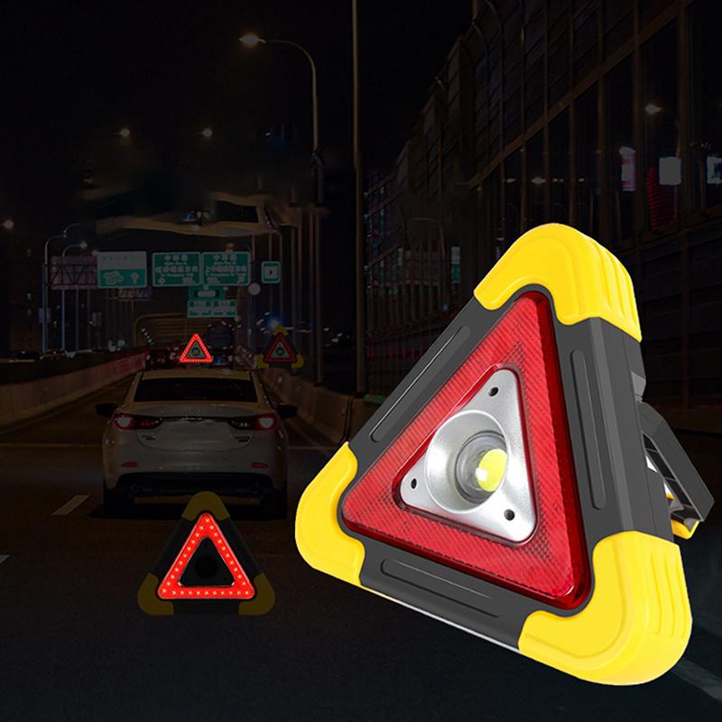 30W Multifunction Car Breakdown Emergency Safety Triangle Stop Sign With Red Led Warning Light Led Triangle Light Car Stop Sign