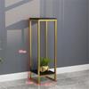 Indoor Stainless Steel Flower Shelf Nordic Simple Decoration Iron Art Plant Rack Balcony Floor-standing Flower Pot Stand