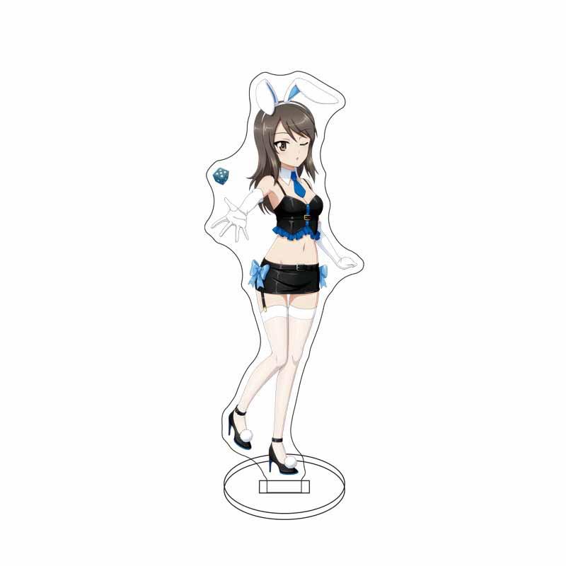 GIRLS und PANZER Nishizumi Miho Isuzu Hana Acrylic Stand Model Plate Keychain Desk Decoration Friends Gift Figure Display