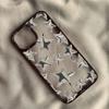 Cartoon Stylish Silver Five Star Print Phone Case for IPhone 16 15 14 13 12 11 Pro Max X XR XS 16e 7 8 Plus Mini Y2k Girl Cover
