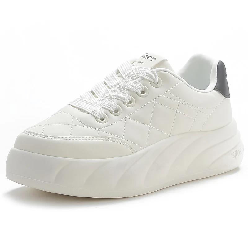 

новая мода с толстой подошвой папины туфли повседневные для средней школы низкие спортивные повседневные туфли женские 35