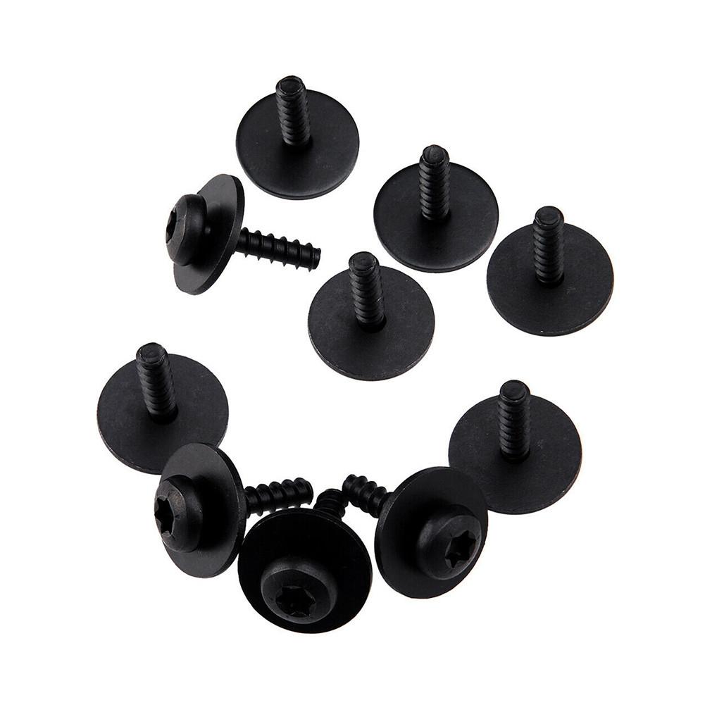 10pcs Screw Bolt 20mm Black Easy Installation For Ford Focus Escape