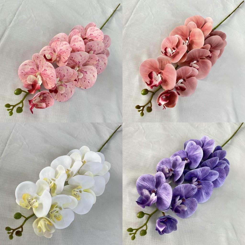 French 3d Phalaenopsis Artificial Flowers For Wedding Decor Home Display Hotel
