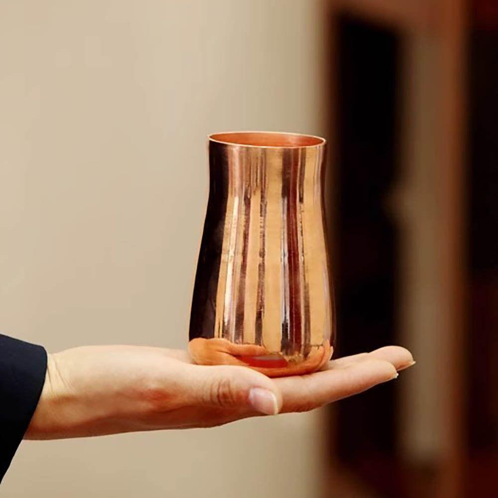 350 Ml Capacity Pure Copper Mug Thickened Drinkware Mug Creative Beer Milk Mug Breakfast Use