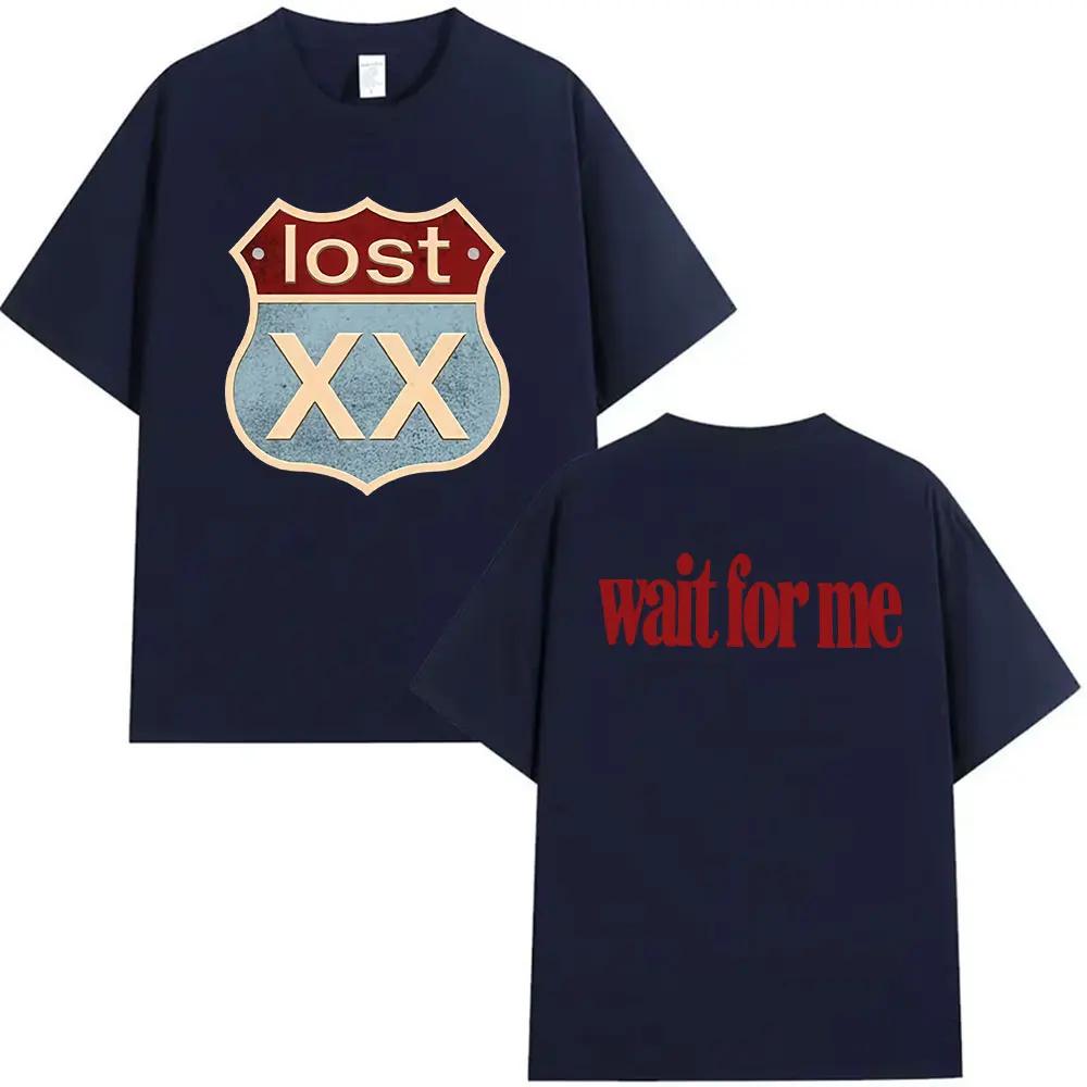 MGK Lost XX Americana 2026 Grafikdruck T-Shirt für Herren und Damen Modisch Retro Reine Baumwolle Übergröße Kurzarm