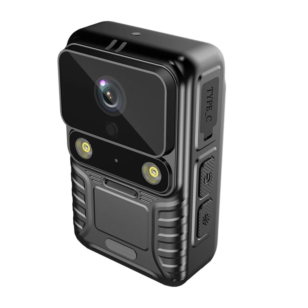 4K Wearable Body Camera, WiFi Action Camera, Night Vision, Waterproof, 2.0-inch IPS Touchscreen