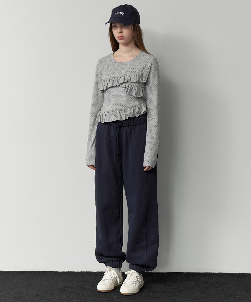 CLUNY Sweat Jogger Pants - Navy
