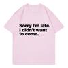 Letter Printed Inspirational Shirt Funny T Shirts Unisex Unisex TShirt Round Neck Short Sleeve Trendy Tee Shirt Stylish Tops