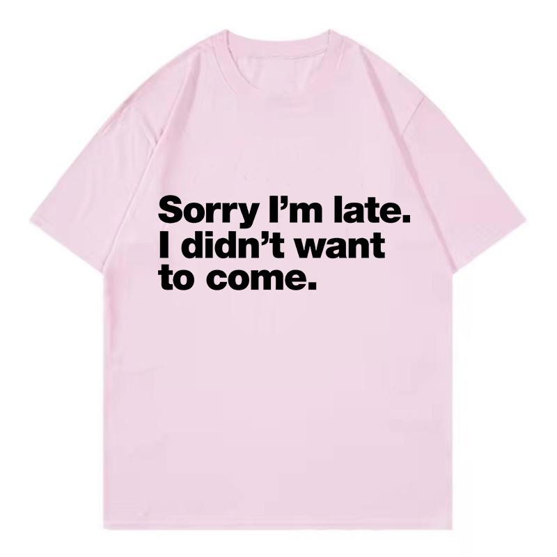 Letter Printed Inspirational Shirt Funny T Shirts Unisex Unisex TShirt Round Neck Short Sleeve Trendy Tee Shirt Stylish Tops