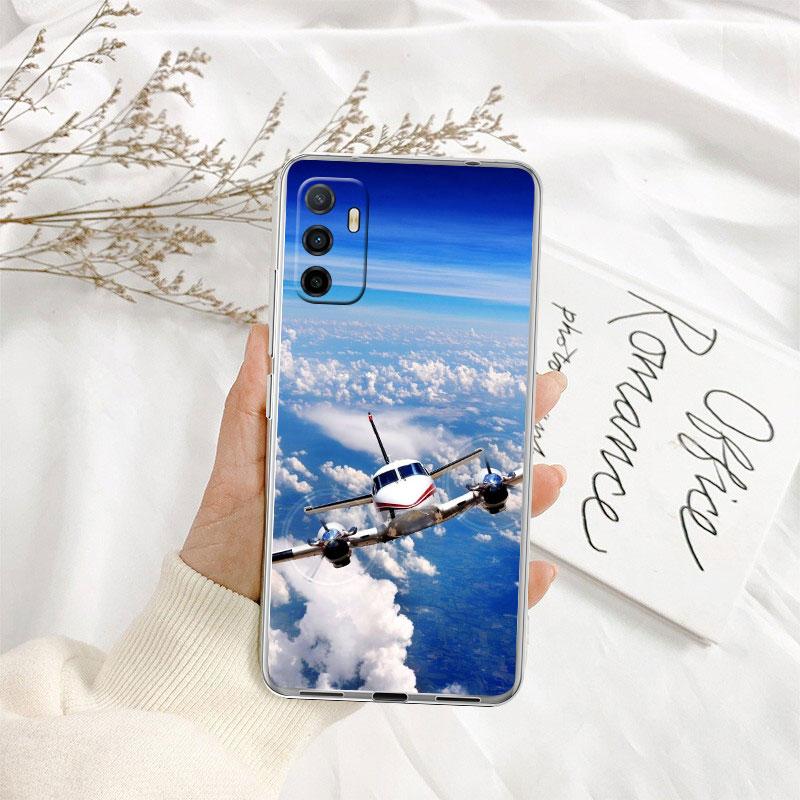 Airplane Aesthetic Art Case for Motorola E13 E15 E20 E22 E22I E22S E30 E32 E40 E7 E7I G Plus Power Play Stylus G22 G14