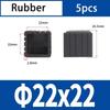 Square Rubber Black Chair Leg Caps Protector Pads Pipe Plugs Non-slips Table Foot Dust Cover Socks Floor Furniture Accessories