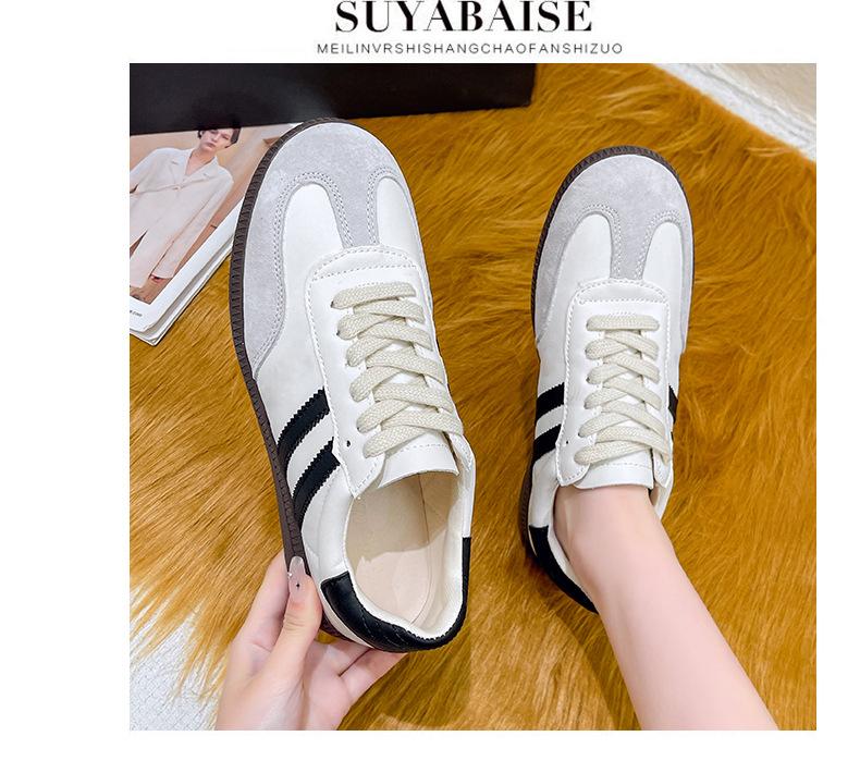 Casual versatile skirt lightweight thick-soled little white women's shoes new simple autumn retro shoes