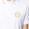 VERSACE JEANS COUTURE Polo Shirts Men's White Polo Collar Moderate Straight Fit B3GWA7T3-36571-K41