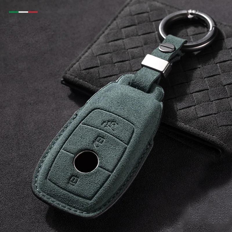 Styling Mouldings For Mercedes Benz A C E S Class GLC CLA AMG W177 W204 W205 W212 W213 W176 Car Accessories Alcantara Car Key Ca