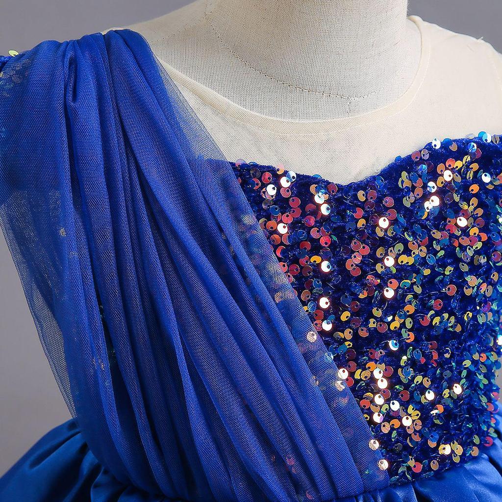 Princess Dress for Girls - Puffy Sequined Birthday, Performance, and Evening Wear