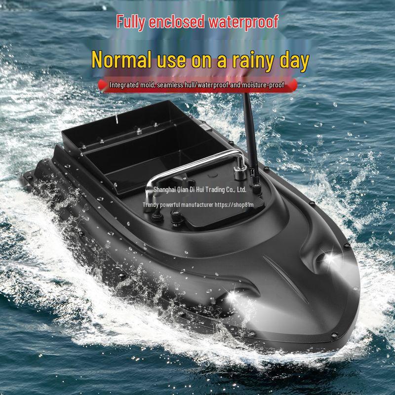 Smart 600m Remote Control High-Power Bait Boat with Constant Speed Cruise & Auto Unhooking Function for Fishing.