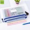 Lvwon Transparent Waterproof Mesh Zipper File Bags