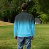 Herren Herbst Winter Zweifarbig Gradient Print Reißverschluss Pullover Stehkragen Lässig Knitterig Sportlich Oberteil