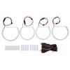 LED Angel Eyes Halo Rings Lighting Kit White Light Car Modification Replacement for E90 E91 E46