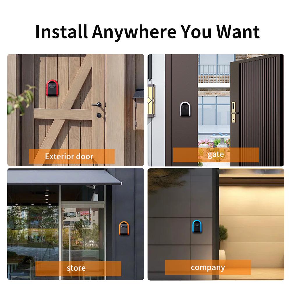 All-Plastic Combination Key Box: Decorative Key Storage Solution