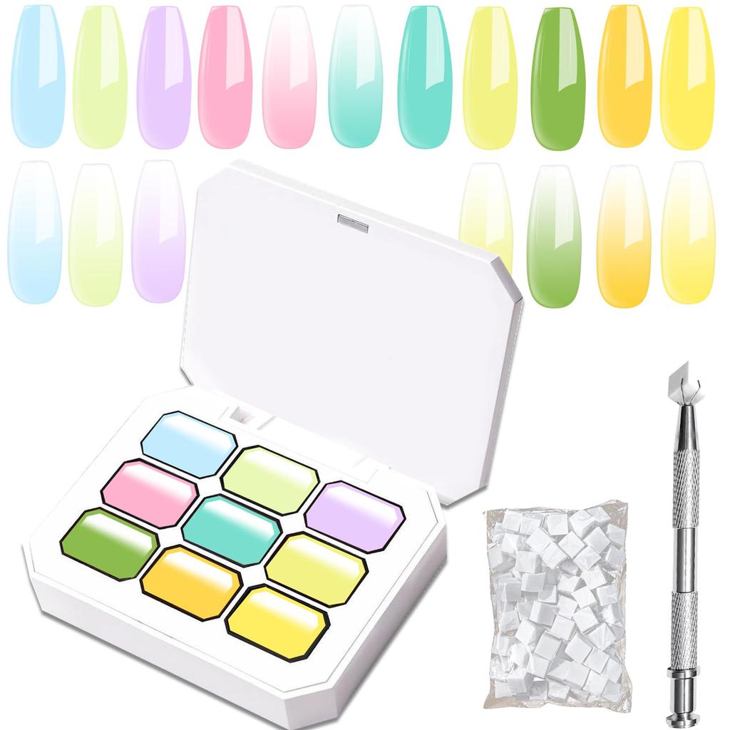 Clara Colors Gradient Painting Gel Nail Polish 9 50 Lotion Metal and Brush Perfect for DIY Nail Art and Solid Nail Art Painting Gel Set Colors,