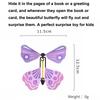 1-30PCS Random Magic Flying Butterfly In The Book Rubber Band Wind Up Toy Internet Celebrity Butterfly Simulation Party Gift