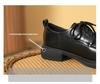 Women's Genuine Leather Lace-up Loafers - Spring/Summer 2024 Slip-on Flats with Soft Sole