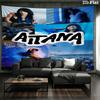 Aitana Custom Name Wall Tapestry Aesthetic Wall Hanging Printed Fabric Blanket Decorative Tapestries for Bedroom Living Room Home Decor