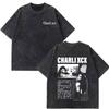 CHARLI XCX Album Music, Fashion, Film Tour 2026 Print Vintage Washed T-shirt Men Women Harajuku Cotton Casual Loose T Shirts