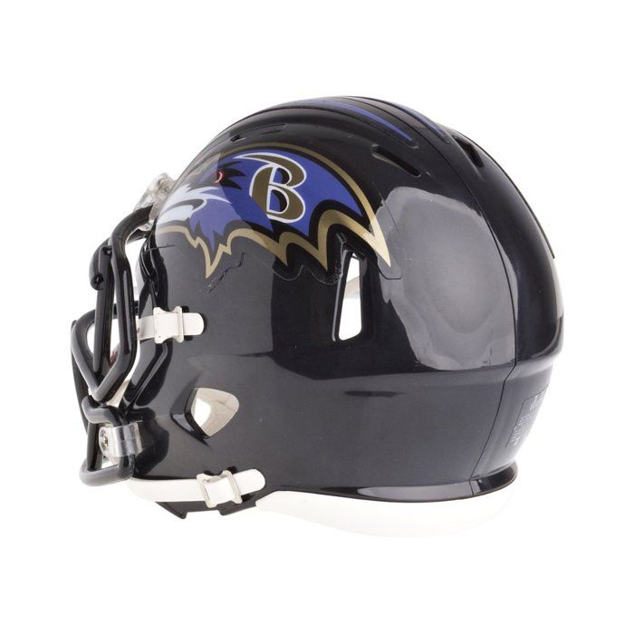 Mini Casque de Football - RIDDELL - Baltimore Ravens - Réplique Officielle - Taille Miniature - NFL
