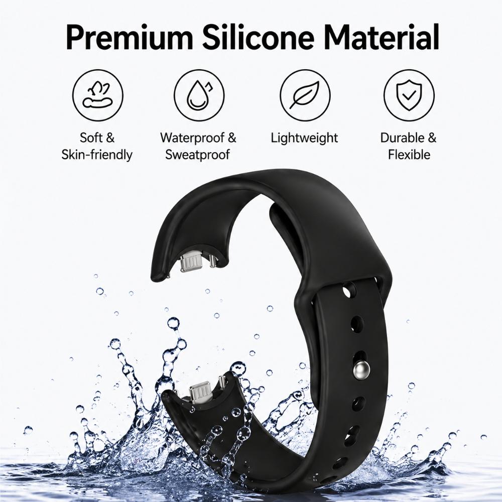 Für Xiaomi Band 8 9 10 Armband SmartWatch Zubehör Silikon Sport Ersatzarmband pulseira correa Für MiBand 10 Armband